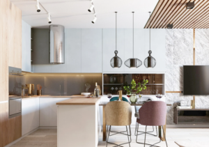neutrals and earth tones kitchen 